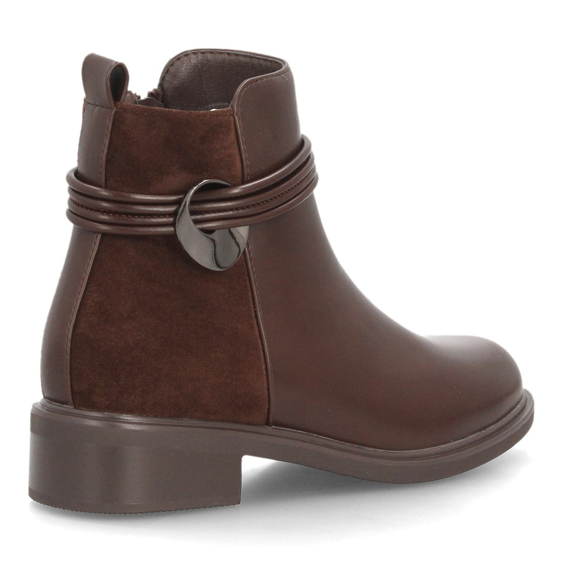 Botines tacón para mujer de estilo casual 2618-Marron