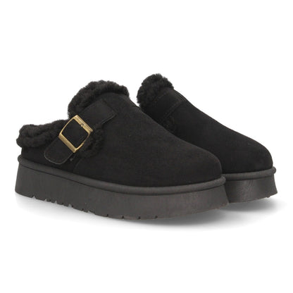 Zuecos para mujer de estilo casual SL-793-Negro