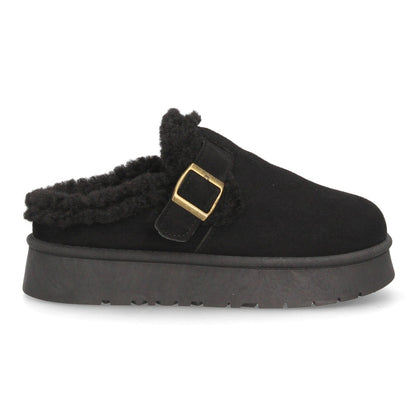 Zuecos para mujer de estilo casual SL-793-Negro