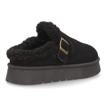 Zuecos para mujer de estilo casual SL-793-Negro