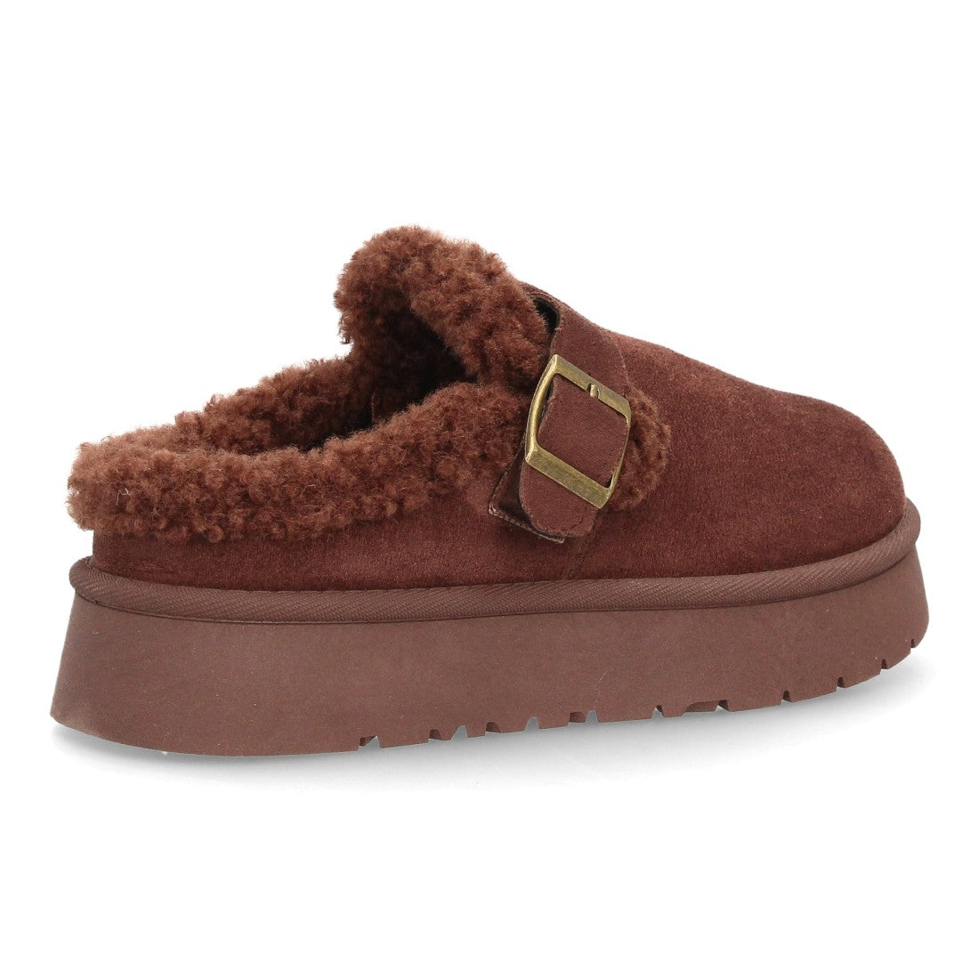 Zuecos para mujer de estilo casual SL-793-Marron