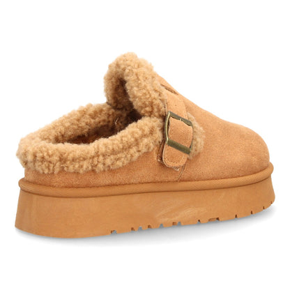 Zuecos para mujer de estilo casual SL-793-Camel