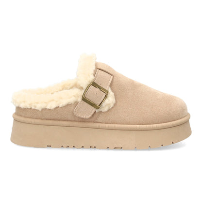 Zuecos para mujer de estilo casual SL-793-Beige