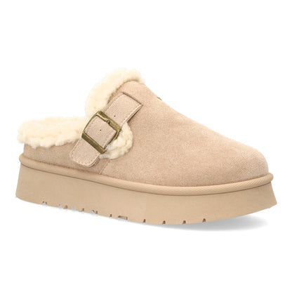Zuecos para mujer de estilo casual SL-793-Beige