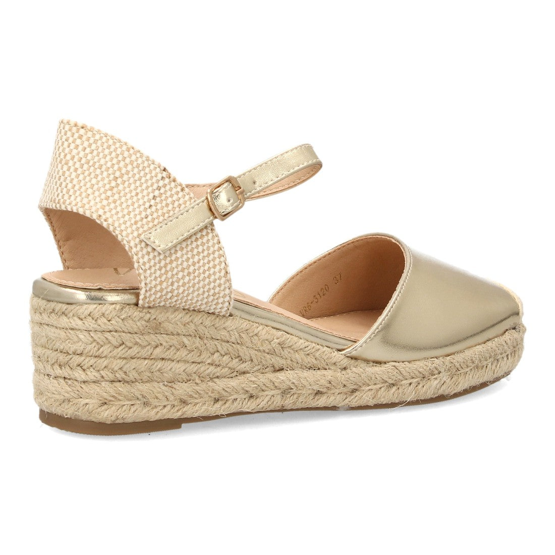 Alpargatas con cuña para mujer VR6-3120-Oro