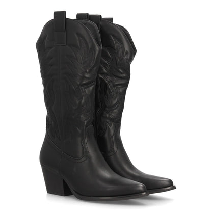 Botas cowboy para mujer VR5-2065-Negro
