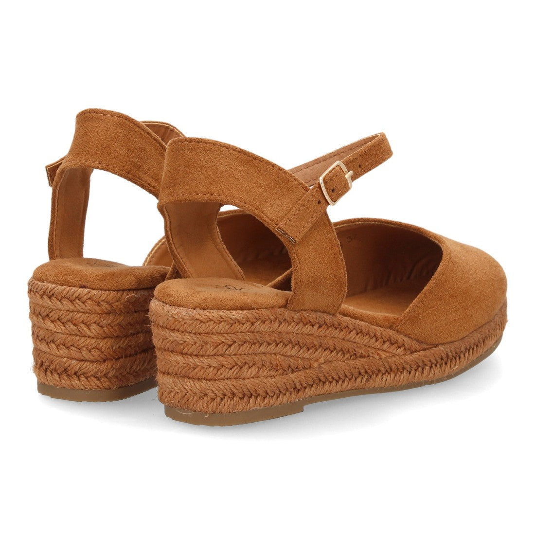 Alpargatas con cuña para mujer CF-5618-Camel