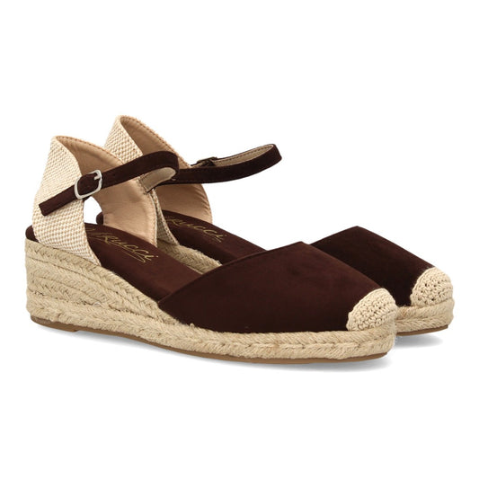 Alpargatas con cuña para mujer VR6-3120-Marron