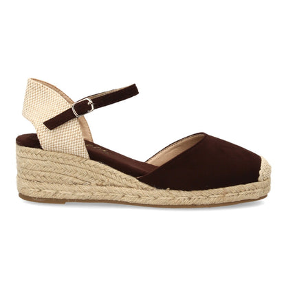 Alpargatas con cuña para mujer VR6-3120-Marron