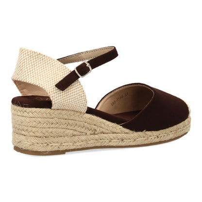 Alpargatas con cuña para mujer VR6-3120-Marron