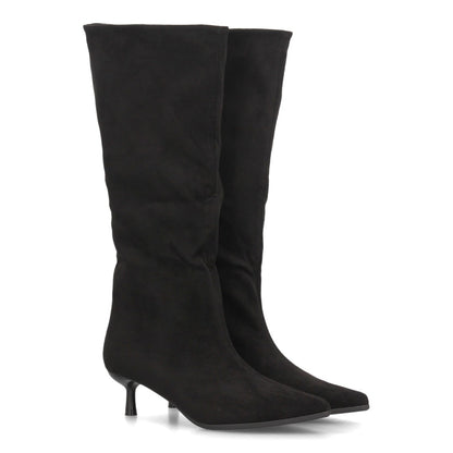 Botas con tacón fino para mujer A-6023-Negro