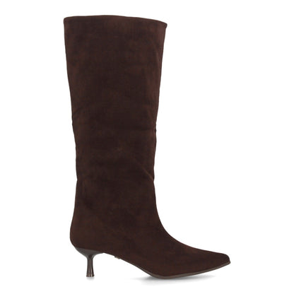 Botas con tacón fino para mujer A-6023-Cafe