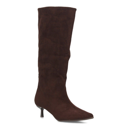 Botas con tacón fino para mujer A-6023-Cafe