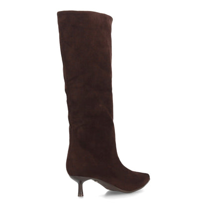 Botas con tacón fino para mujer A-6023-Cafe
