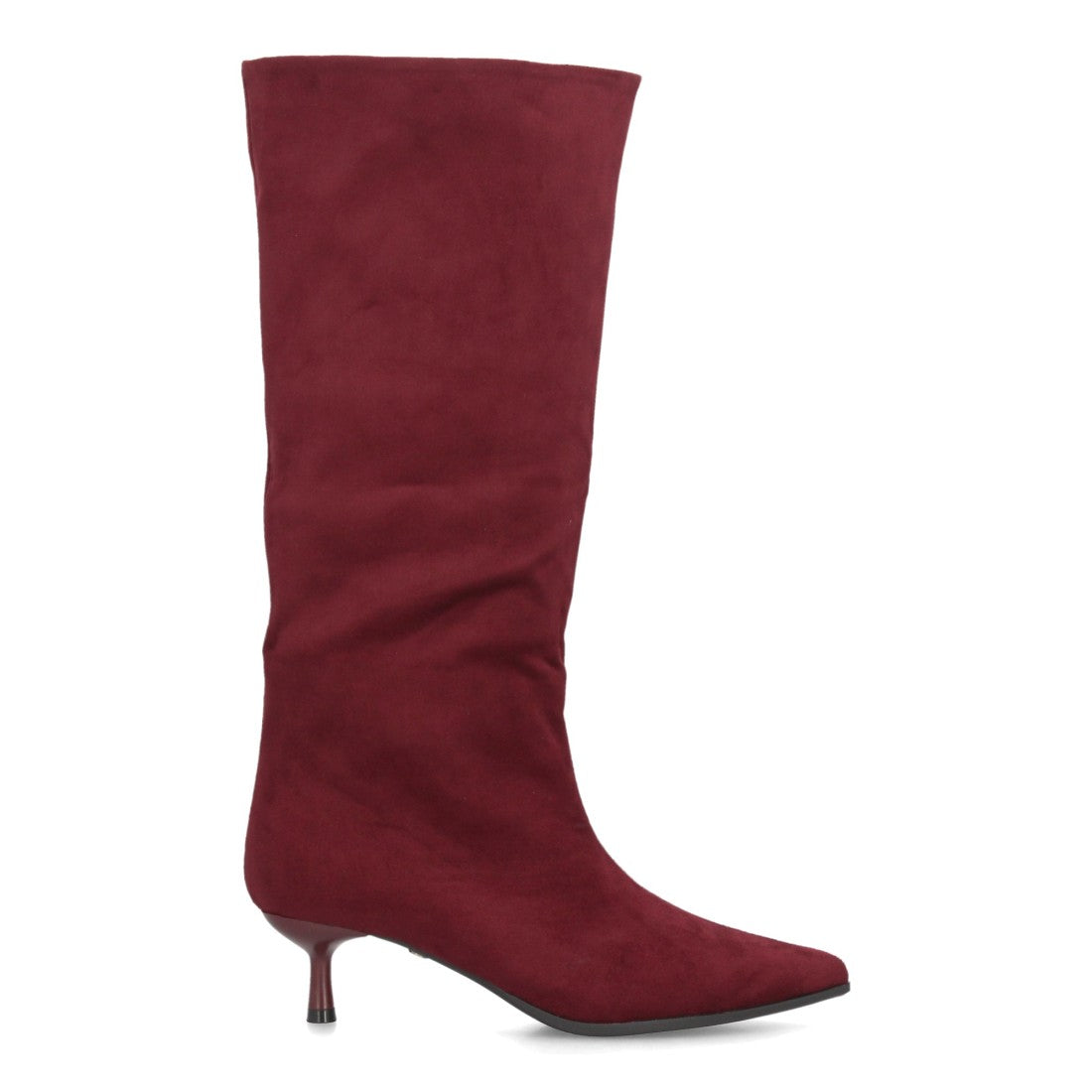 Botas con tacón fino para mujer A-6023-Burdeos