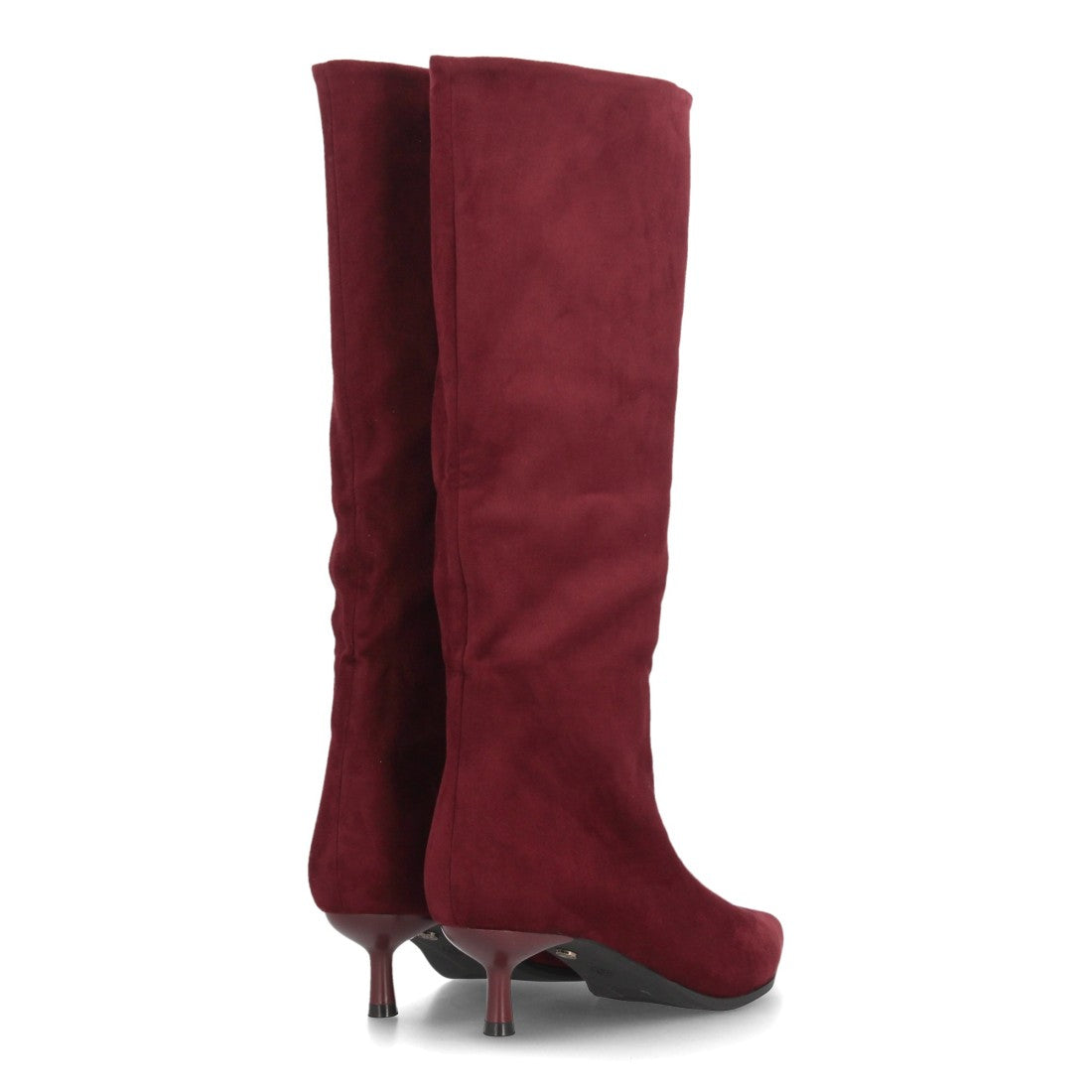 Botas con tacón fino para mujer A-6023-Burdeos