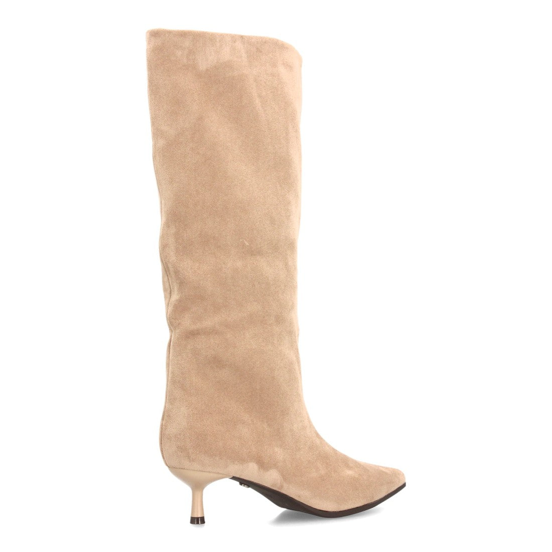 Botas con tacón fino para mujer A-6023-Beige