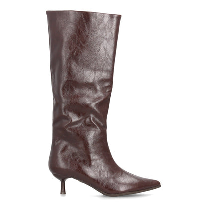 Botas con tacón fino para mujer A-6022-Cafe