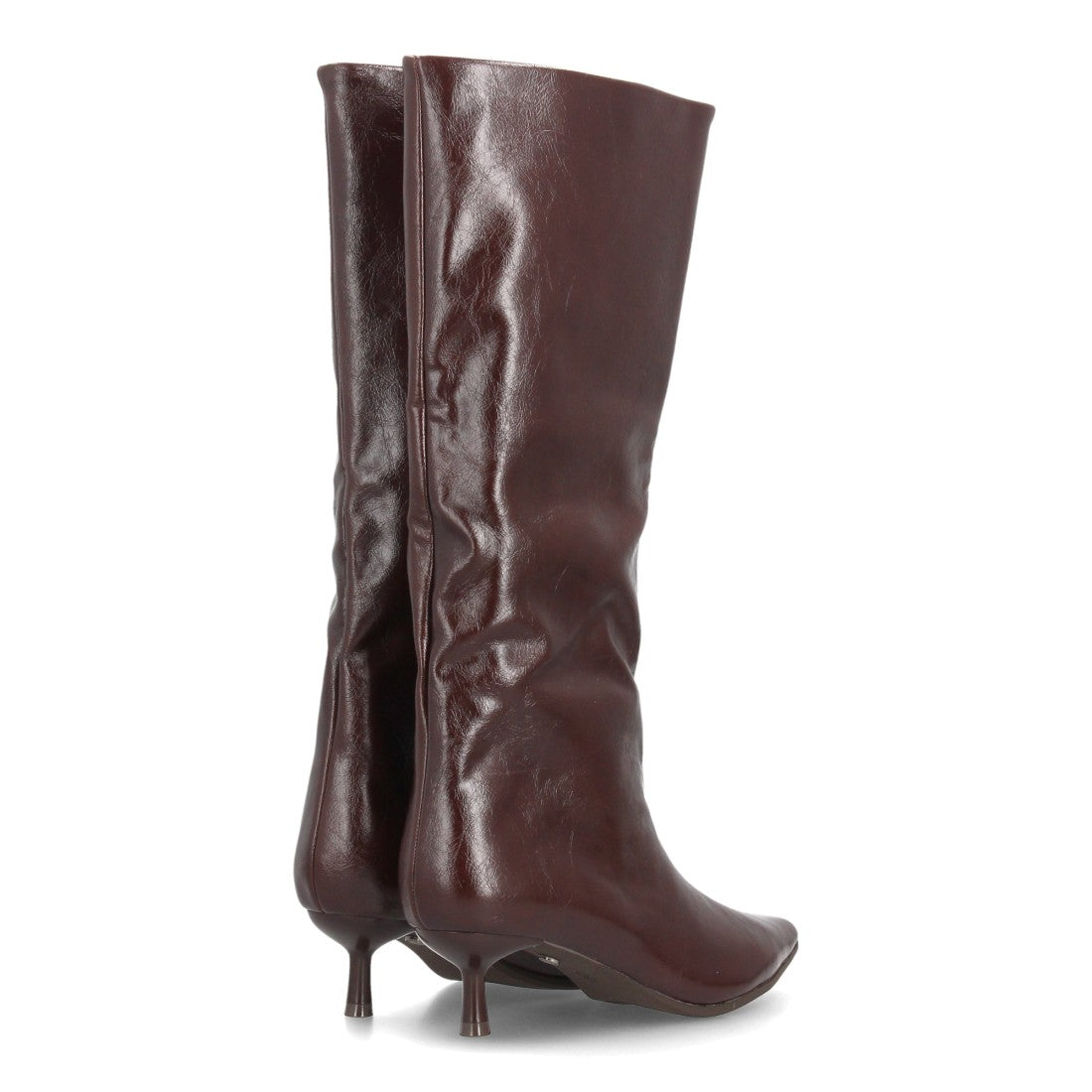 Botas con tacón fino para mujer A-6022-Cafe
