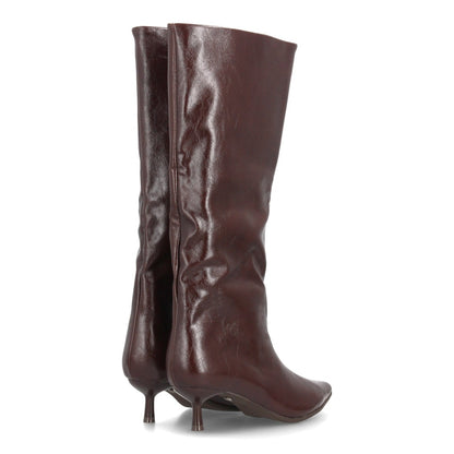 Botas con tacón fino para mujer A-6022-Cafe