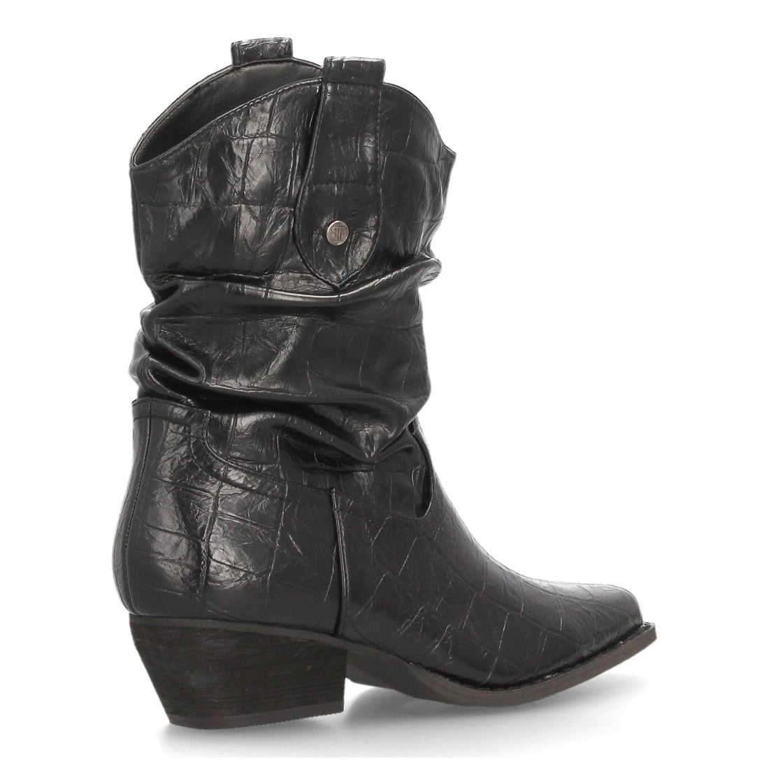 Botines para mujer de inspiración cowboy A-6200-Negro