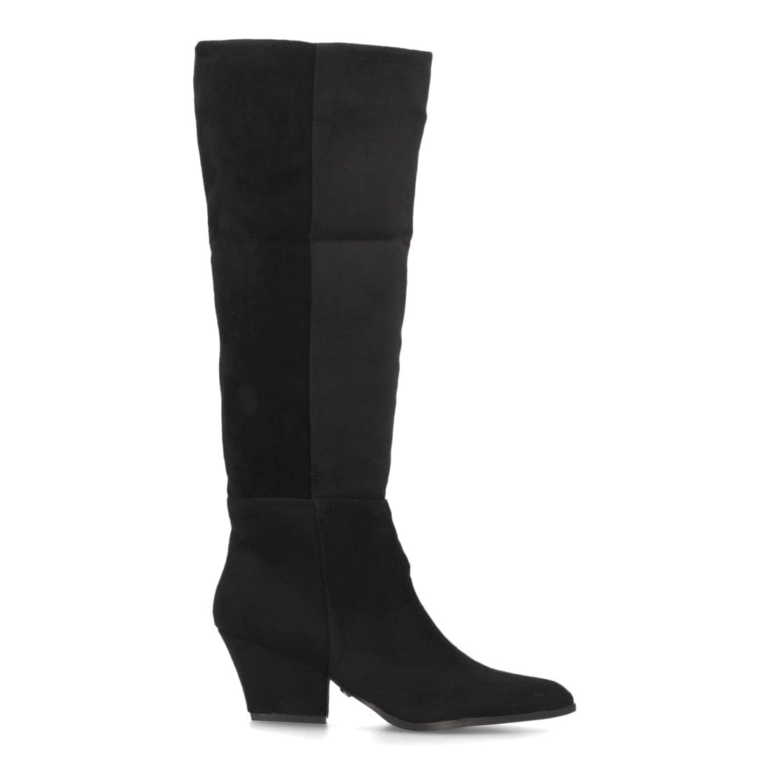 Botas de tacón ancho para mujer A-6028-Negro