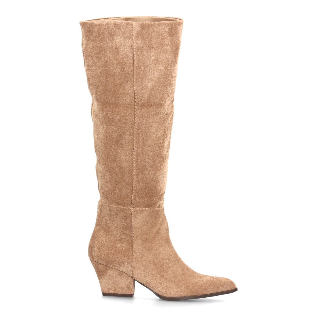 Botas de tacón ancho para mujer A-6028-Kaki
