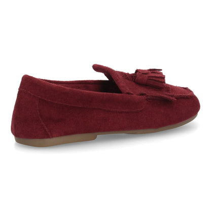 Mocasines para mujer de estilo clásico GG-5760-Burdeos