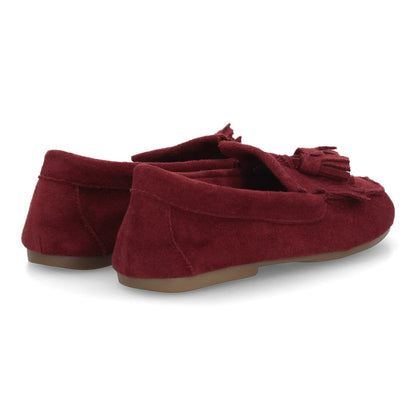 Mocasines para mujer de estilo clásico GG-5760-Burdeos