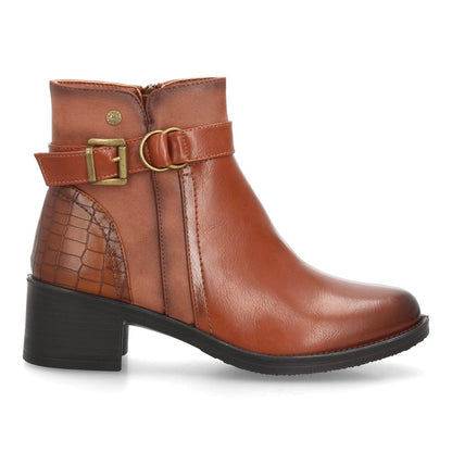 Botines con tacón para mujer L201-Camel