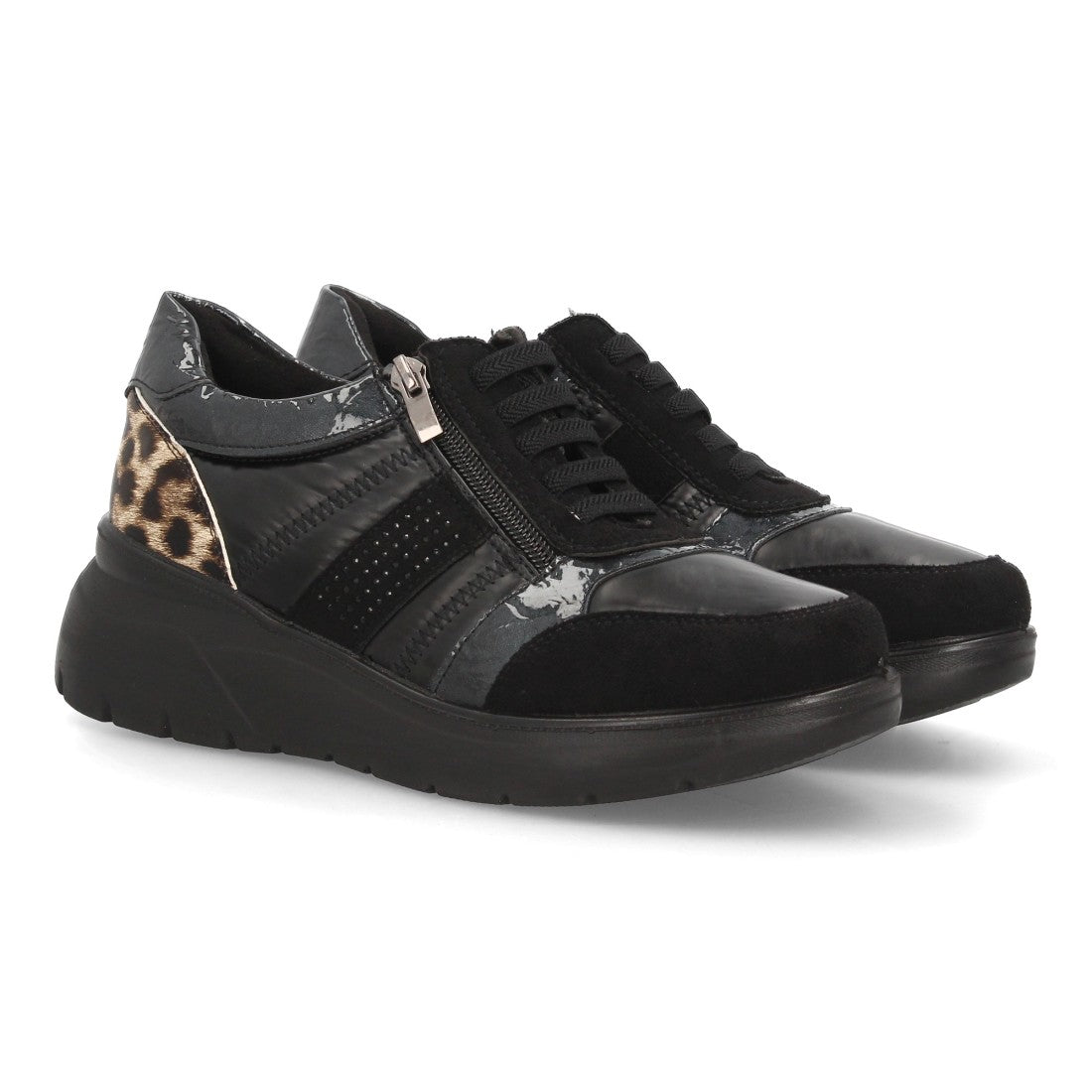 Zapatillas para mujer de estilo casual M607-Negro
