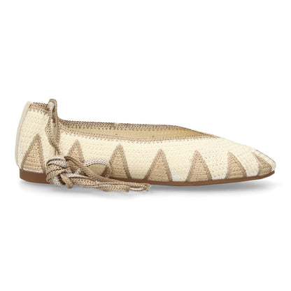 Bailarinas planas para mujer MT-157-Beige