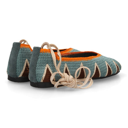 Bailarinas planas para mujer MT-157-Verde