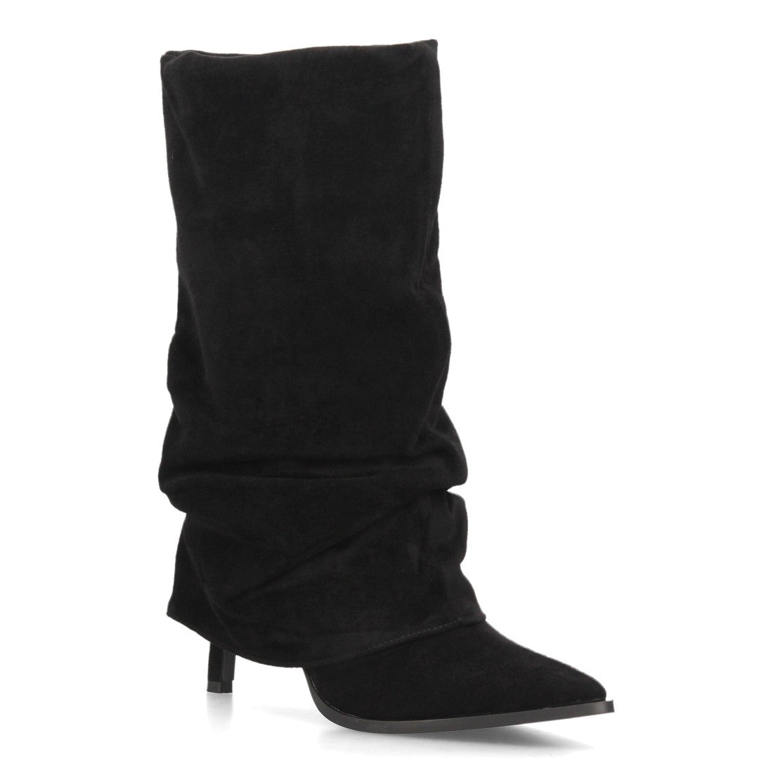 Botas con tacón fino para mujer 69051-Negro