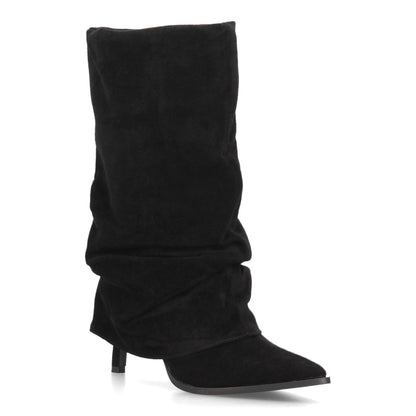 Botas con tacón fino para mujer 69051-Negro