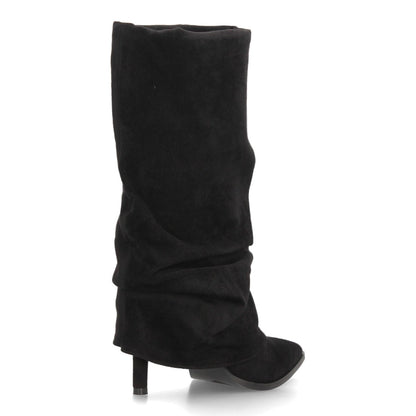 Botas con tacón fino para mujer 69051-Negro