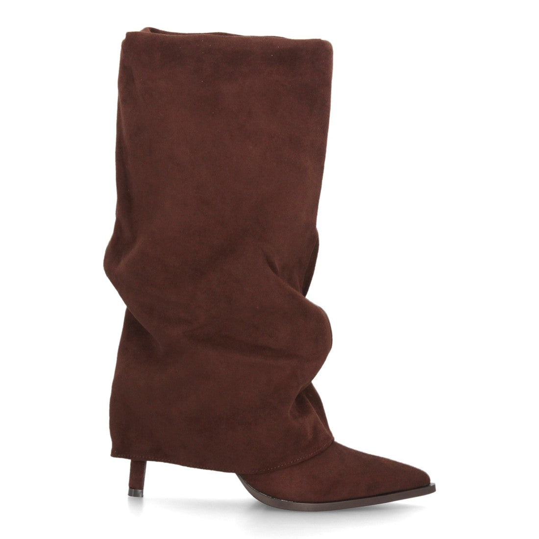 Botas con tacón fino para mujer 69051-Cafe
