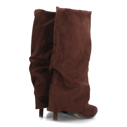 Botas con tacón fino para mujer 69051-Cafe