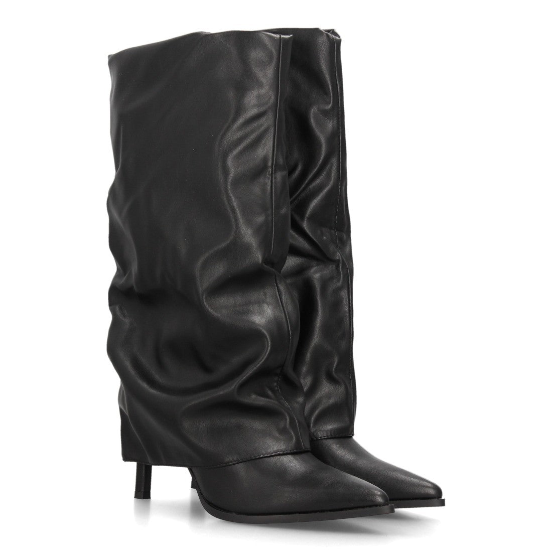 Botas con tacón fino para mujer 69052-Negro
