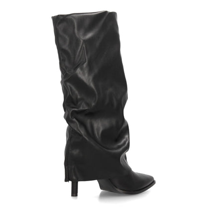 Botas con tacón fino para mujer 69052-Negro