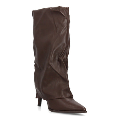 Botas con tacón fino para mujer 69052-Marron