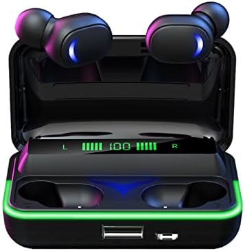 Auriculars Bluetooth 5.3 sense fil - HiFi Estèreo amb Micròfon, Pantalla LED i IPX7 a prova d'aigua
