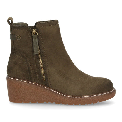 Botines de cuña para mujer 1986-17-Verde