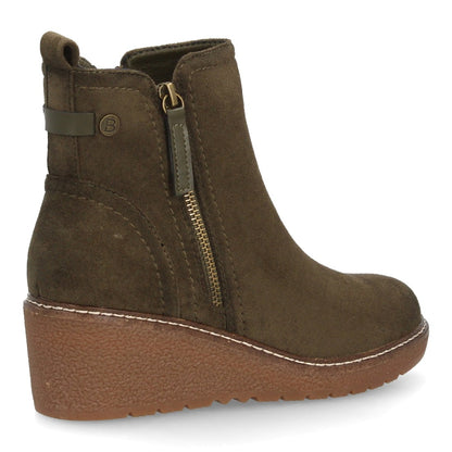 Botines de cuña para mujer 1986-17-Verde
