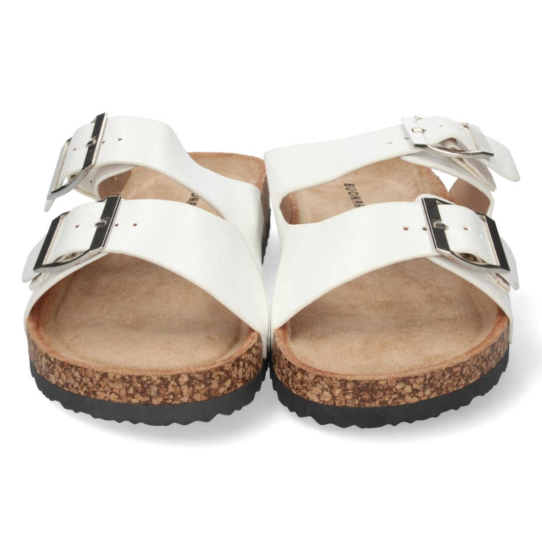 Sandalias planas con planta Bio para mujer 1AY-1056-Blanco