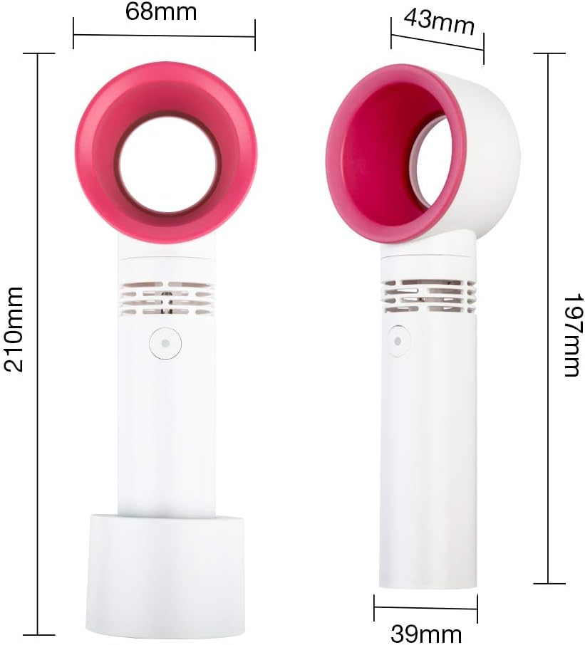 Ventilador Portàtil sense Aspes - Mini Refredador de Mà Recarregable USB amb 3 Velocitats