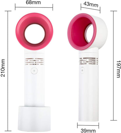 Ventilador Portàtil sense Aspes - Mini Refredador de Mà Recarregable USB amb 3 Velocitats