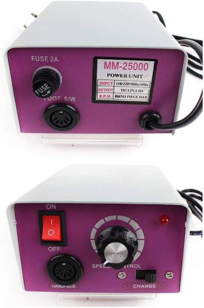 Set Eléctrico de Manicura y Pedicura 30.000RPM – Taladro Profesional con Brocas, Lima y Pulidor de Uñas