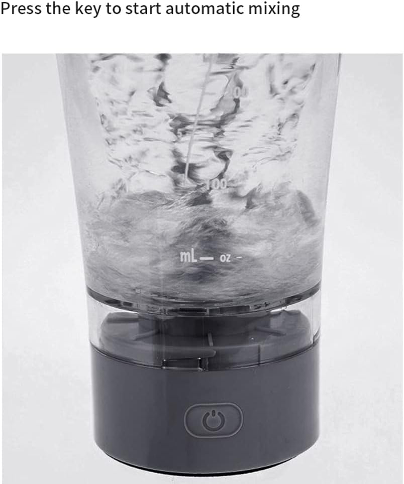 Coctelera Elèctrica Recarregable 450ml – Batedora Portàtil per a Proteïnes i Batuts Fitness