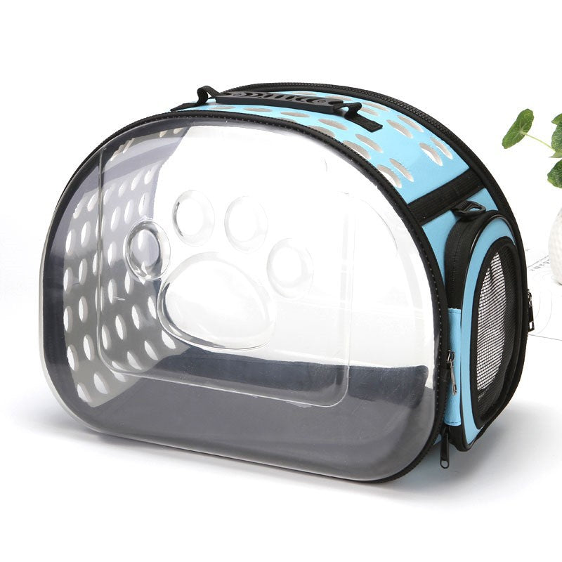 Bolso transparente plegable para mascotas